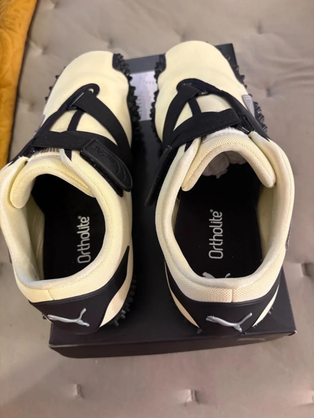 Puma Moonstone, Silver, and Black Strap-Detail Women's Sneakers